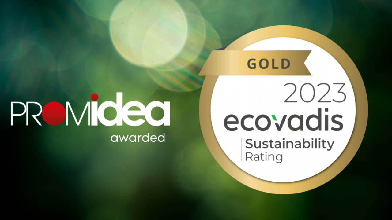 Promidea awarded Gold EcoVadis sustainability rating for 2023